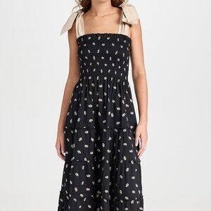 Hill House - The Ribbon Ellie Nap Dress - Khaki Autumn Paisley Small